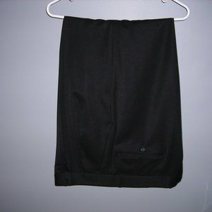 LOUIS RAPHAEL men's black SLACKS, Polyester & Wool, Size 36 W x 32 L